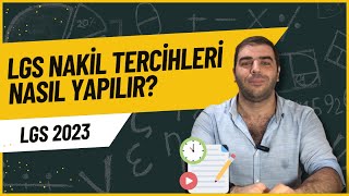 LGS Tercih Sonuçları Açıklandı Peki Nakil Tercihleri Nasıl Yapılır [upl. by Dee Dee440]