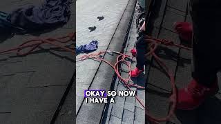 fallprotection potentialdangers guttercleaning roofing making fall protection for working roofs [upl. by Honoria254]