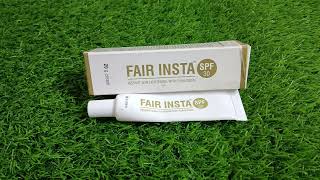 fair insta Instant skin lightening with sunscreen spf 30 review honest review sunscreen review [upl. by Ettelracs]