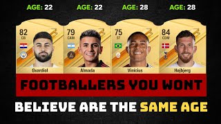 FOOTBALLERS You Wont BELIEVE Are The SAME AGE 🤯🔥ft Gvardiol Almada Højbjerg etc [upl. by Adnawyt]