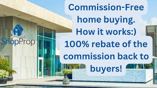 Receive 100 of the Buyer Agent Commission Rebated back to you on Home Purchases with ShopProp Free [upl. by Estrin807]