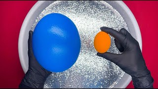 Ostrich egg ASMR🧡making satisfying bubble foam and bubble sound with ostrich egg💙 [upl. by Yentruocal]