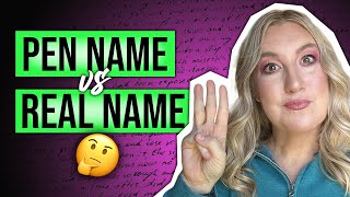 3 Things To Understand About Pen Names Vs Real Names [upl. by Aisyram220]