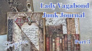 STAMPERIA LADY VAGABOND JUNK JOURNAL  PART 3 [upl. by Ardys]