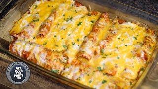 Chicken Enchiladas  Enchiladas de Pollo  Mexican Food [upl. by Russ13]