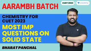 Important MCQ of The Solid State  Aarambh Batch  Chemistry  Bharat Panchal  Chemistry [upl. by Hgielra]