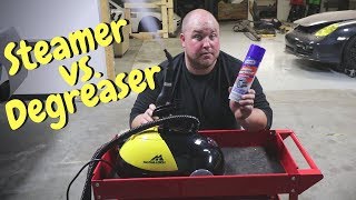 Cleaning Car Parts Steamer vs Engine Degreaser [upl. by Onabru]