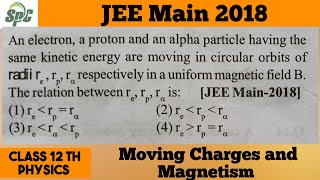 An electron  a proton and an alpha particle having the same kinetic energy are moving in circular o [upl. by Farmann377]