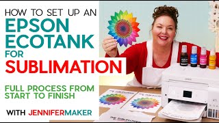 Best Sublimation Printer for Beginners Set Up an Epson EcoTank for Sublimation  Full Process [upl. by Acul]