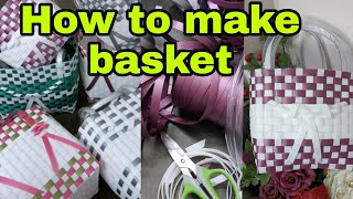 Plastic wire basket making  Beautiful baskets [upl. by Latonia]