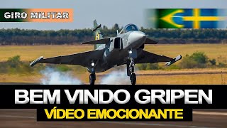 Primeiro voo do Gripen NG da FAB no Brasil  O caça da SAAB já está na Embraer [upl. by Hamburger]