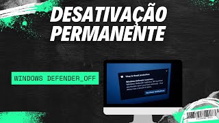 TUTORIAL COMO DESATIVAR O WINDOWS DEFENDER  PERMANENTE [upl. by Aleit]