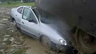 Tank crushes car 22  Renault Megane [upl. by Schou]