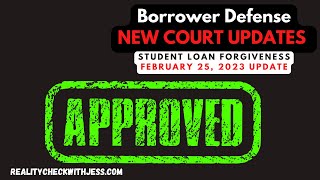 Borrower Defense APPROVED  Settlement Update  Sweet v Cardona [upl. by Kcirre]