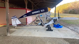 Ultralight Airbike 103 Home Built Airplane Update 6 Better WalkAround of the Plane [upl. by Euqitsym981]