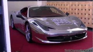 CHROME Ferrari 458 Italia in Monaco [upl. by Lalib874]