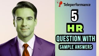 Teleperformance hiring team HR Round Interview Questions amd answers [upl. by Caprice406]