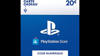 Carte Cadeau PSN PlayStation Store  10 EUR Compte FRUS  Code de téléchargement PS5PS4PS3 [upl. by Vasily]