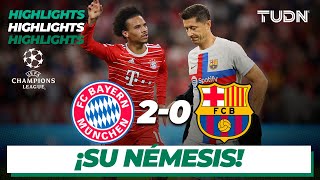 HIGHLIGHTS  Bayern 20 Barcelona  UEFA Champions League 2223J2  TUDN [upl. by Notliw540]