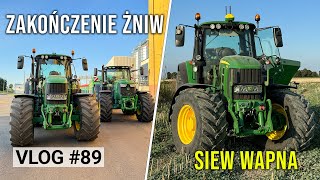 Koniec żniw i Siew wapna Nowym Zestawem  JD 7430 Premium  89 [upl. by Hendricks121]