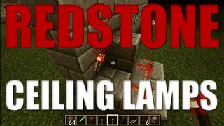 Minecraft Tutorial  Redstone Ceiling Lamps [upl. by Aremaj914]