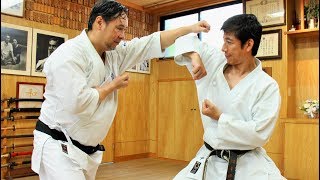 Tatsuya Naka JKA meets Hironori Otsuka Wadoryu Karate Legends [upl. by Arinayed]