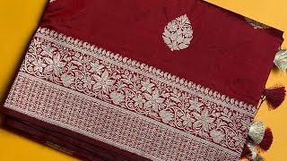 Katan Silk Banarasi Saree  Original Pure Silk Sarees Online Shopping  Edhinicom [upl. by Octavus12]