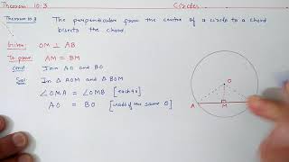 Chapter10 Theorem103 Circles  Ncert Maths Class 9  Cbse [upl. by Pier]