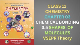 35 Shapes of Molecules VSEPR Theory Chapter 3 Chemistry Class 11 FBISE New Syllabus 2024 NBF [upl. by Det]