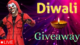 HAPPY DIWALI  REDEEM CODE GIVEAWAY CUSTOM freefire giveaway nonstop rankpush [upl. by Eelsha]