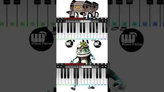 COFFIN DANCE Meme Song Vs CRAZY FROG Song  Easy Piano Tune shorts [upl. by Rockel865]