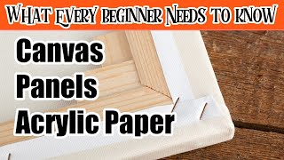 Canvas Paper Art Panels Everything a Beginner Needs to Know and nobody tells you 5 The Art Sherpa [upl. by Nialb21]