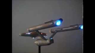 STAR TREK AMT 18 INCH TOS USS ENTERPRISE NCC1701 ADJUSTABLE NACELLES CUSTOM BUILT FEDERATIONPHASER [upl. by Ayanaj]