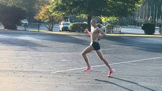 Jamestown Half Marathon 2023  Leader Just Before 1 Mile [upl. by Mcdougall]