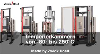 Temperierkammern von  80° bis 250°C  Made by Zwick Roell [upl. by Joyce]