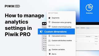 How to manage analytics settings in Piwik PRO [upl. by Yellac]