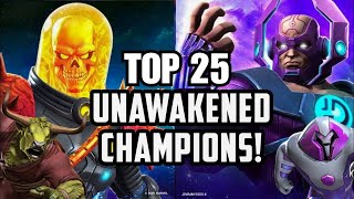 MCOC  TOP 25 Unawakened Champions to RANK 4  OCTOBER 2023  MARVEL CONTEST OF CHAMPIONS [upl. by Thorma]