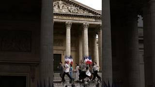 Olympic Flame Relay at the Pantheon • BTS [upl. by Segroeg96]