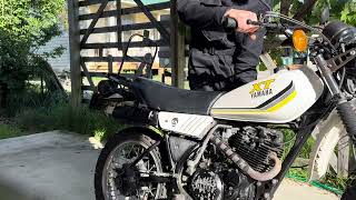 Yamaha XT250 1983  Cold Start [upl. by Frankel823]