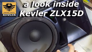 A look inside the Kevler ZLX15D active speaker system  mobile dj [upl. by Menides]