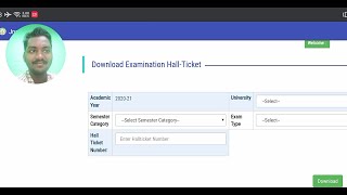 6th amp 4th and 1st semester Hall ticket 2021 AUGUST  Download process  SKU [upl. by Adyeren]