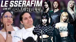 Waleska amp Efra react to LE SSERAFIMs Performance at Coachella [upl. by Nivonod196]