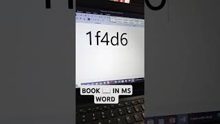 Book 📖📗  book symbol in ms word  book shortcut key books msword [upl. by Anaujik]