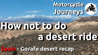 Motorcycle Journeys Gorafe Desert [upl. by Hudson241]