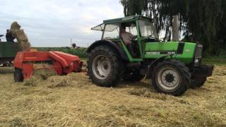 Heu pressen mit Deutz DX 85 und Welger AP 41 [upl. by Roede]