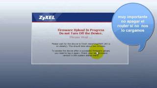 Actualizar firmware del router zyxel P660 HW T1 V3 [upl. by Zurheide349]