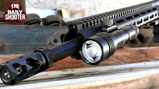 Streamlight ProTac Rail Mount 2 Flashlight Review and Night Shooting [upl. by Virgel339]