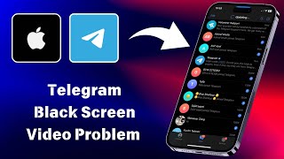 How to fix Telegram app black screen video problem on iPhone ￼￼ [upl. by Adnohryt]