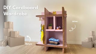 DIY Simple Cardboard Wardrobe Makeover [upl. by Harras734]