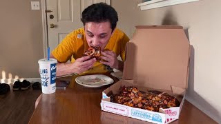 Dali makes The KRUSTY KRAB PIZZA using actual fast food  Clueless Bachelor Cooking 50 [upl. by Nonnaehr]